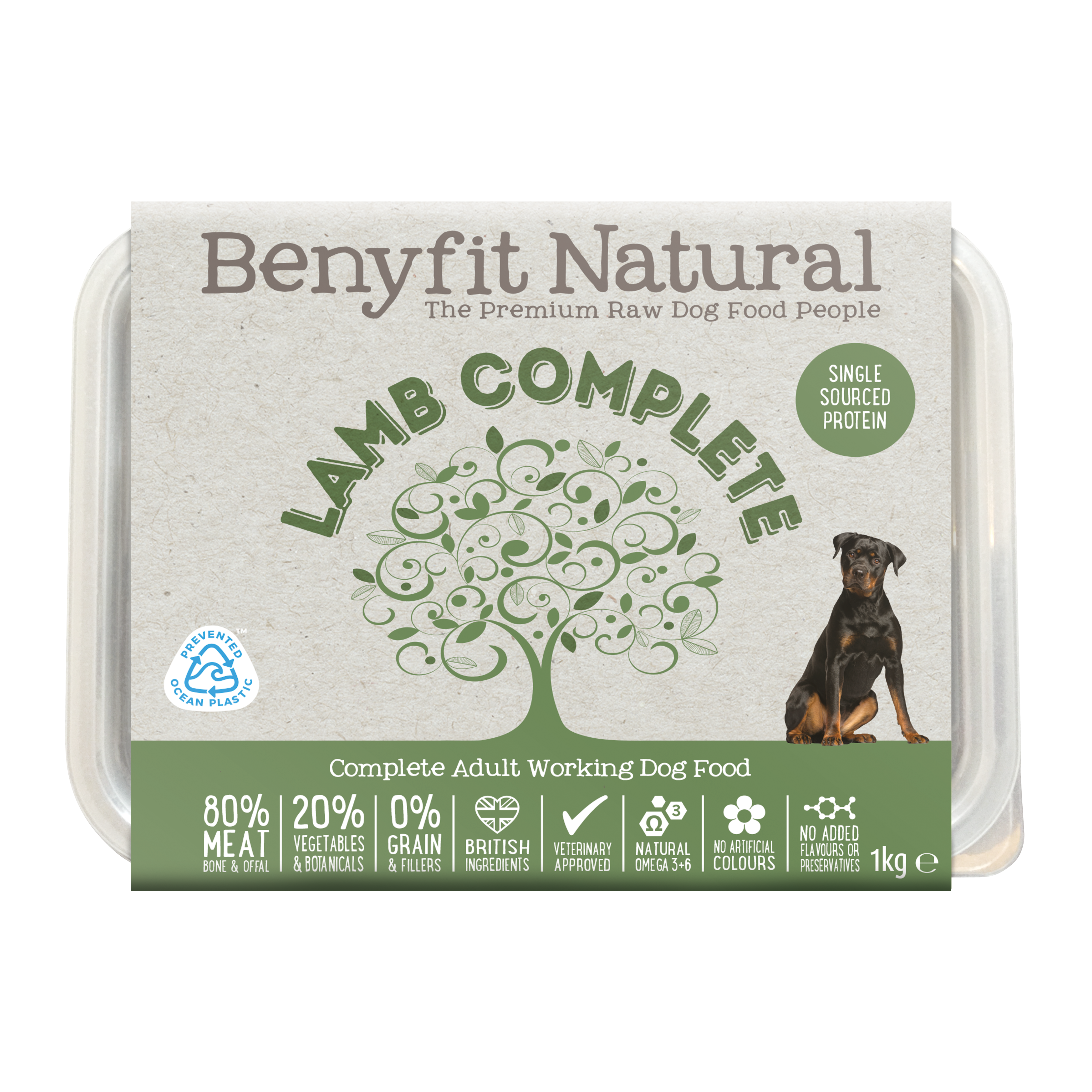 Lamb Complete Adult Working Raw Dog Food