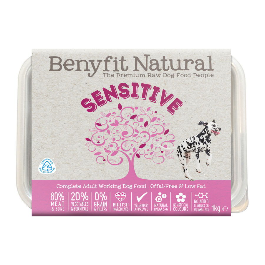 Sensitive Complete Adult Raw Working Dog Food