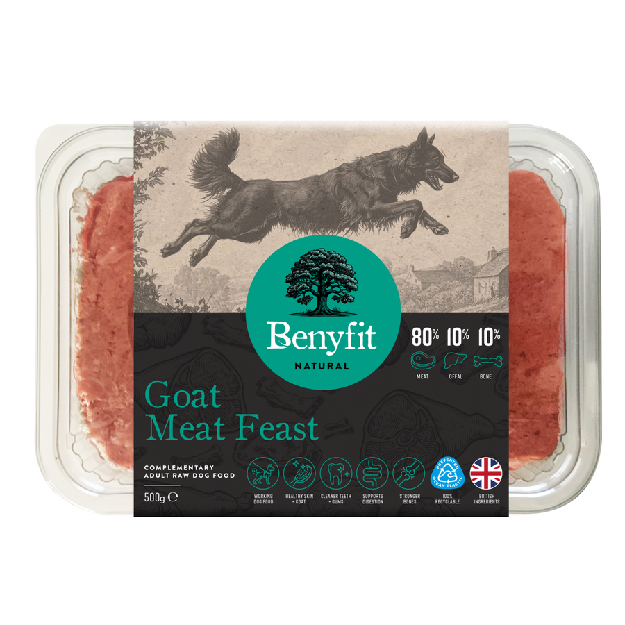 goat meat feast 801010 raw dog food benyfit natural