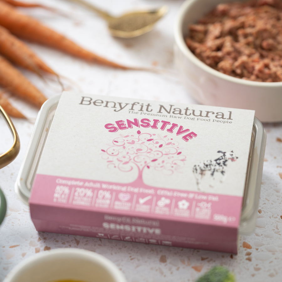Sensitive raw dog food by Benyfit Natural bundle of 10KG of raw dog food with no offal