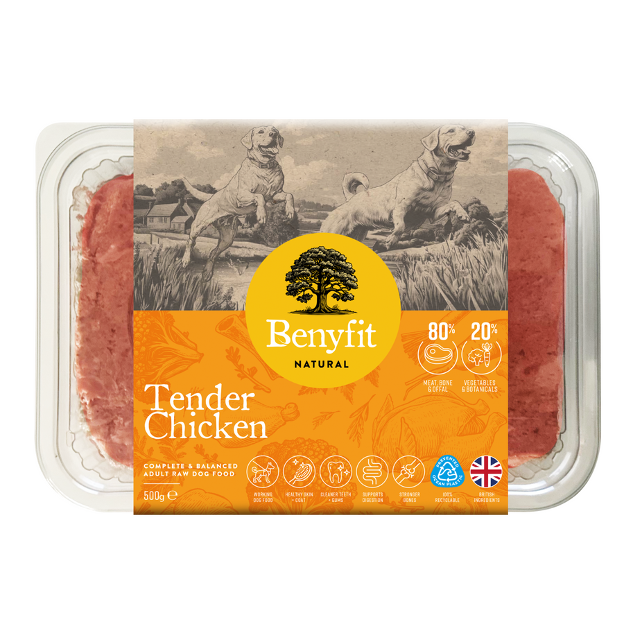chicken complete raw dog food benyfit natural