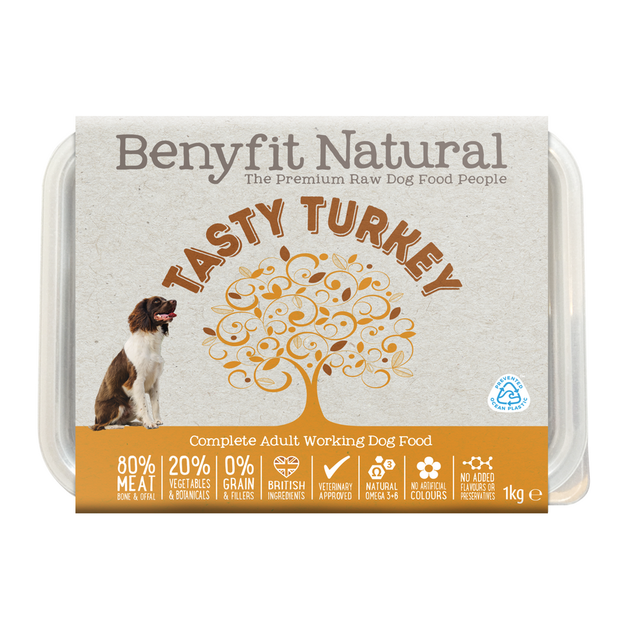 Tasty Turkey Complete Adult Raw Working Dog Food