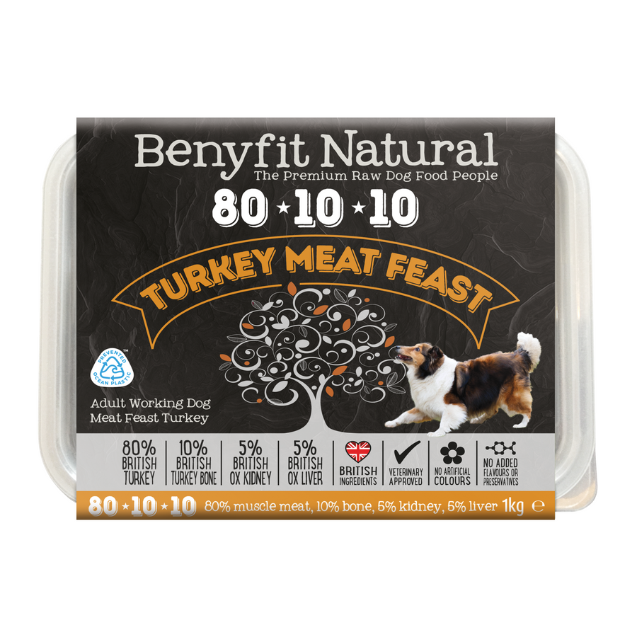 Turkey 80 10 10 Raw Dog Food Benyfit Natural
